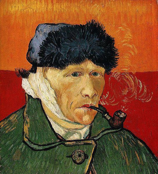 Vincent Van Gogh Self Portrait with Bandaged Ear and Pipe Germany oil painting art